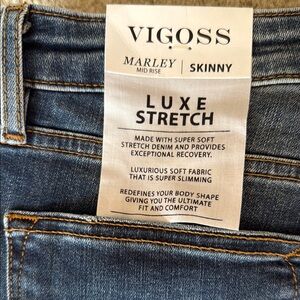 Vigoss Skinny Blue Jeans Luxe Jeans NWT